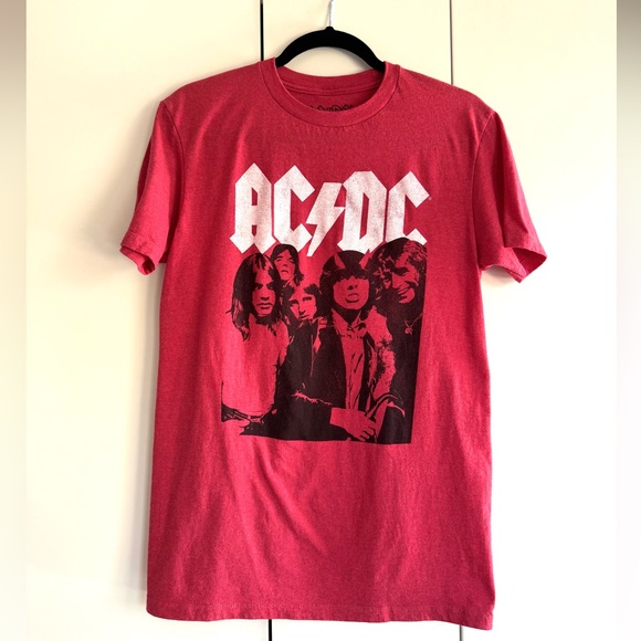 AC/DC | Tops | Vintage Acdc Red Band Tee Unisex Size Us S | Poshmark